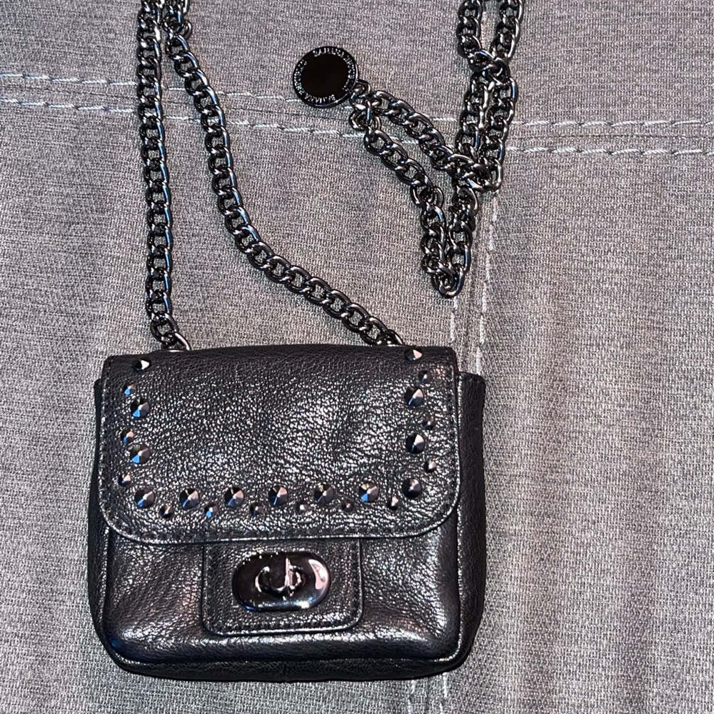 mini goat skin banana republic party bag y2k